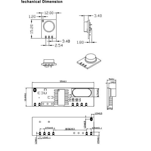 Wireless Module 433MHz 100 Meters Prototype Pcb Assembly SRX882
