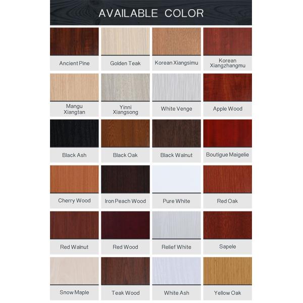 Solid Wood Doors customized plastic composite pvc MDF white black door