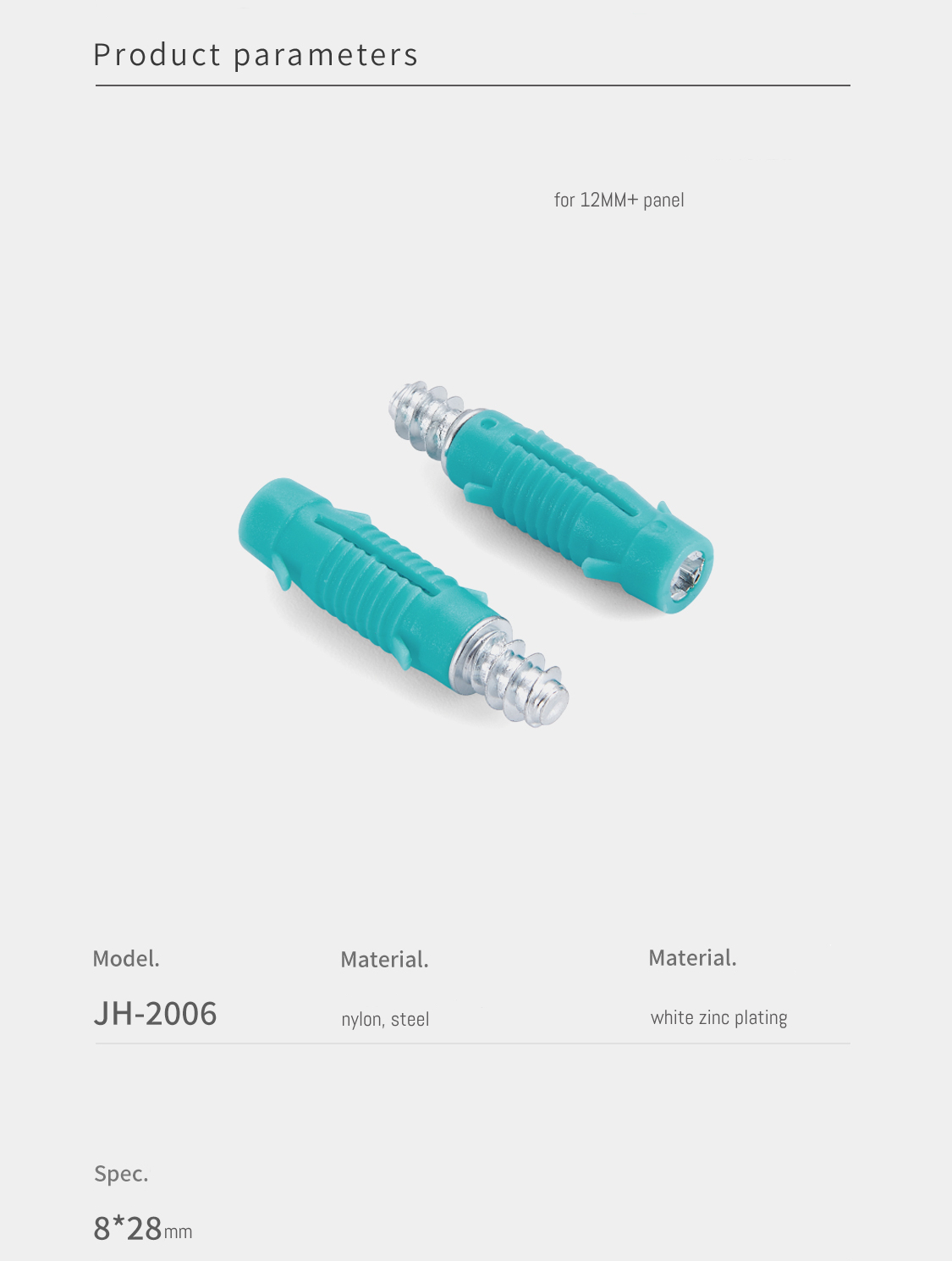 28 мм углеродистая сталь мебели соединительных болтов для Kd мебели Jh-2006