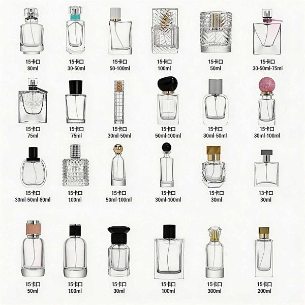Sprayer Collar Glass Perfume Bottles Designed with Pure Glass Material Offering Stylish and Reusable Fragrance Containers