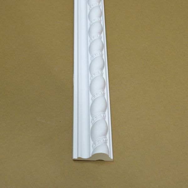 GB-82020 New Design Urethane Polymer 3D Anti-Aging Indoor Decorative Chair Rail Mouldings For Wall Decor