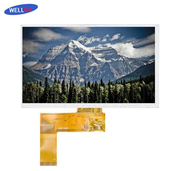 Автомобиль LCD 7 дюймов показывает подгонянный соединитель вертикальной нашивки RGB