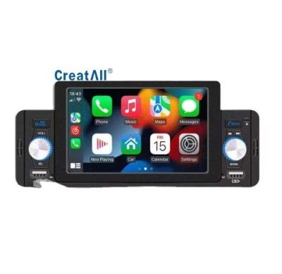 Creatall 5-Inch Car MP5 Player for Bluetooth Reversing Camera Wired/Wireless CarPlay Supports WAV MP3 APE Audio Formats USB