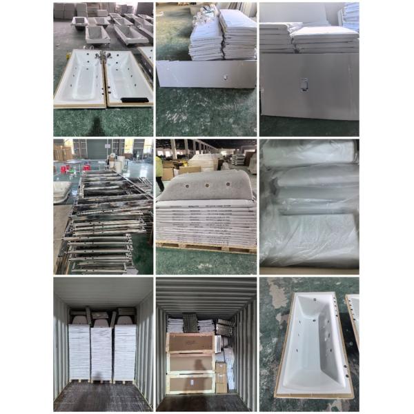 1800mm Whirlpool Massage Acrylic Bathtub for 2 Person Personalized Features Included