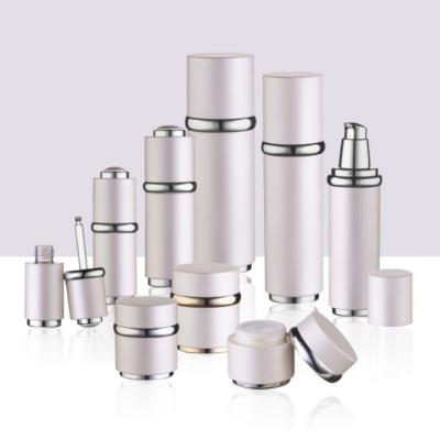 Silk Screen Printing Pmma Cosmetic Packaging Set With Pp Pump