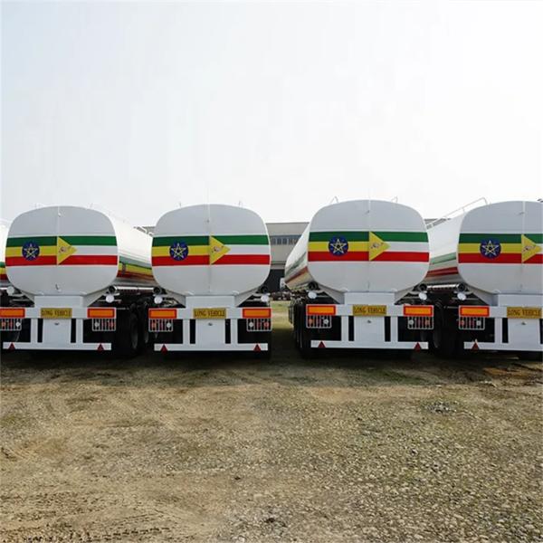 Lpg Oil Tankers Semi-Trailers Three-Axle Heavy Mechanical/Air Suspension With 12r20 Tires