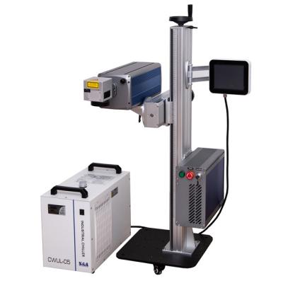 Máquina UV industrial do marcador do fio dos sistemas do marcador do laser da fábrica do código da data do leite do alimento/laser