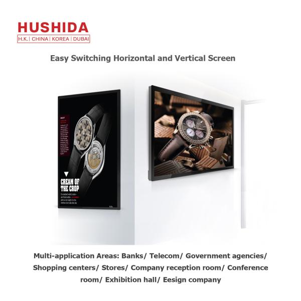 43'' Wall Mount Lcd Display 1920*1080P Timing Swith Player Network Solution