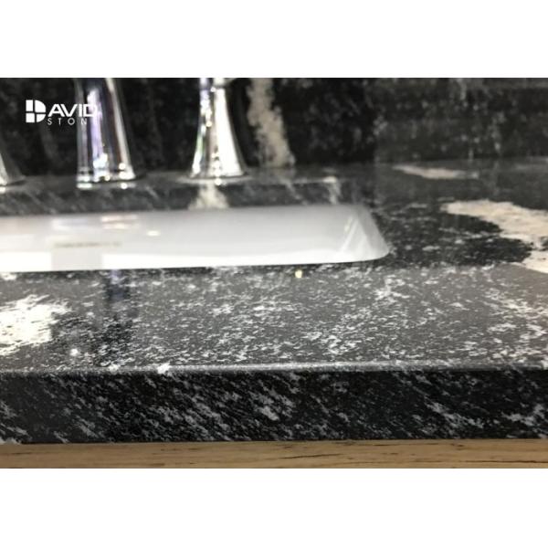 Nero Assoluto Granite Natural Stone Countertops For Kitchen / Bathroom Moisture Proof