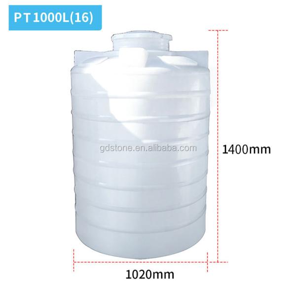 1720mm 2070mm Plastic Cylinder Large Outdoor Water Tank 2000L 2500L