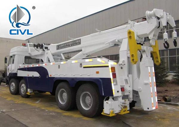 White 30 Ton Wrecker Tow Truck Howo Obstacle Tractor Truck-30ton