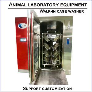 Animal Laboratory Equipment Walk In Cage Washer Tunnel Cage Washer Cabinet Cage Washer