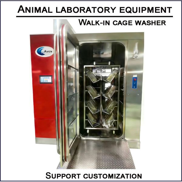 Animal Laboratory Equipment Walk In Cage Washer Tunnel Cage Washer Cabinet Cage Washer