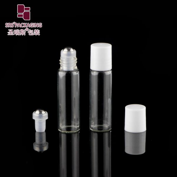 Wholesale 5ml Amber Glass Roll on Bottle  in Stock Empty Cosmetic Packaging Ready to Ship