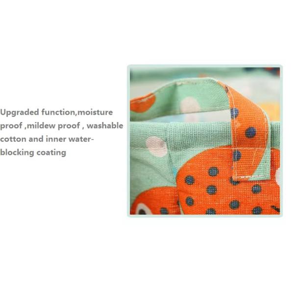 Cotton Cloth Storage Waterproof Laundry Basket With Handles Laundry Hamper