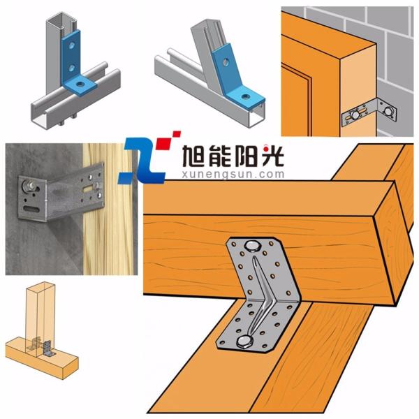 Структура Треугольная скобка из нержавеющей стали Слоты углового шкафа Висячая скобка