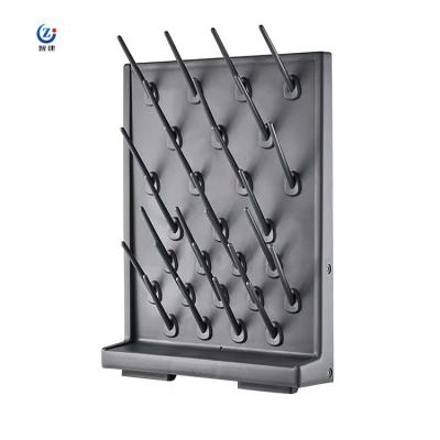 Estante de secagem de vidro de laboratório desmontável, estante de drenagem de laboratório resistente a produtos químicos