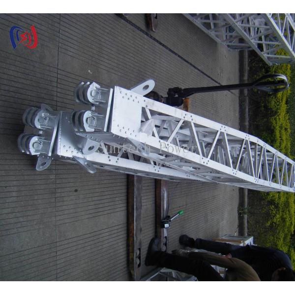 Modular A-Shape Lattice Gin Pole 8-28m Tower Erection Tools Corrosion Resistant