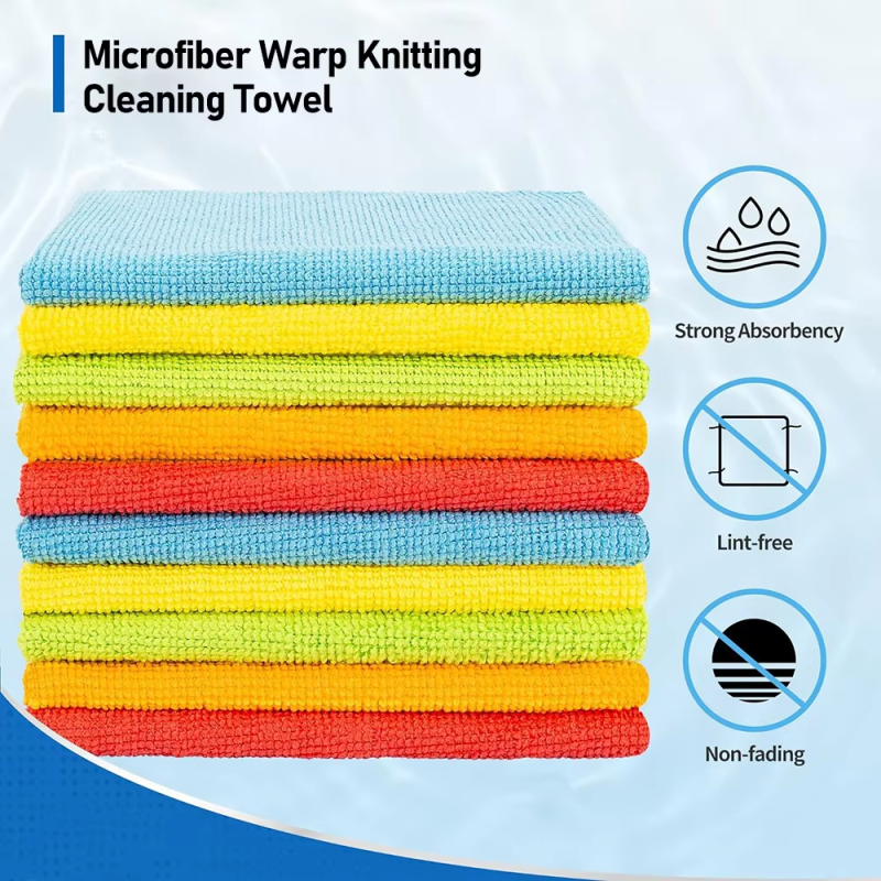 180gsm 30x30cm Washing Microfiber Towels 80% Polyester 20% Polyamide For Car Detailing Cleaning