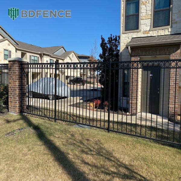 Perimeter Tubular Steel Fence Security Focused