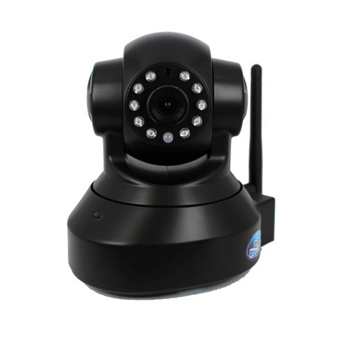 1/4 CMOS 1MP 720P Wireless Wi-Fi PT Remote Monitoring IP Camera w/ 10-IR LED / TF