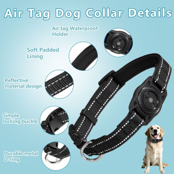 Find My Dog GPS Navigator Collar Real Time Tracking Waterproof Reflective Soft Padded Durable Plastic 3 Year Battery Life