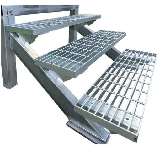 Hot-DIP Galvanized Steel Grating Lattice Platform Stair Treads