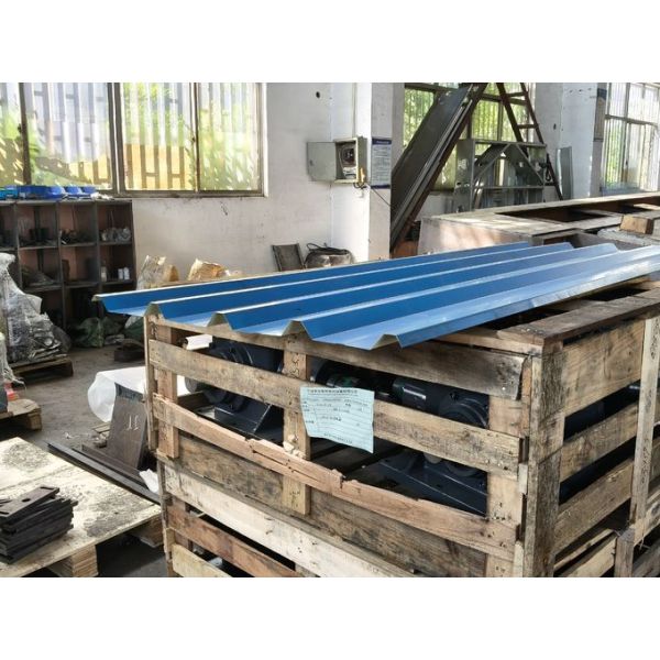 Most Popular Design Galvanized Steel 0.3-0.8mm Thickness Trapozial IBR PBU Roofing Sheet Double Layer Roof Panel Roll Forming Machine with hydraulic decoiler