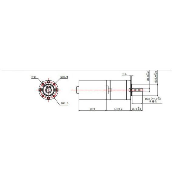 Medical Equipment DC Planetary Gear Motor 24V 2NM 90rpm DC Gear Reduction Motor