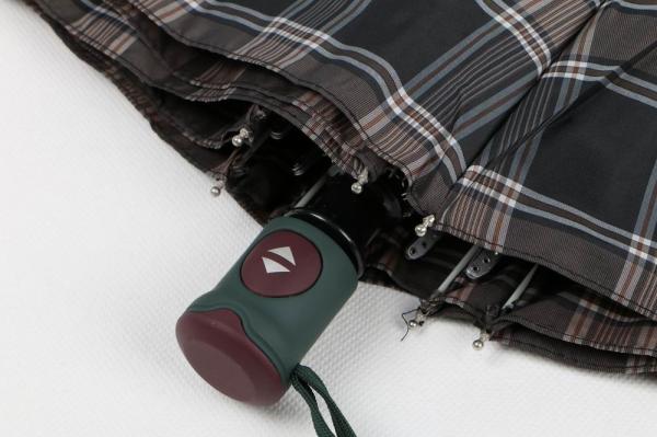 Tartan Design Auto Open Close Umbrella Automatic Close Umbrella Metal + Fiberglass Frame