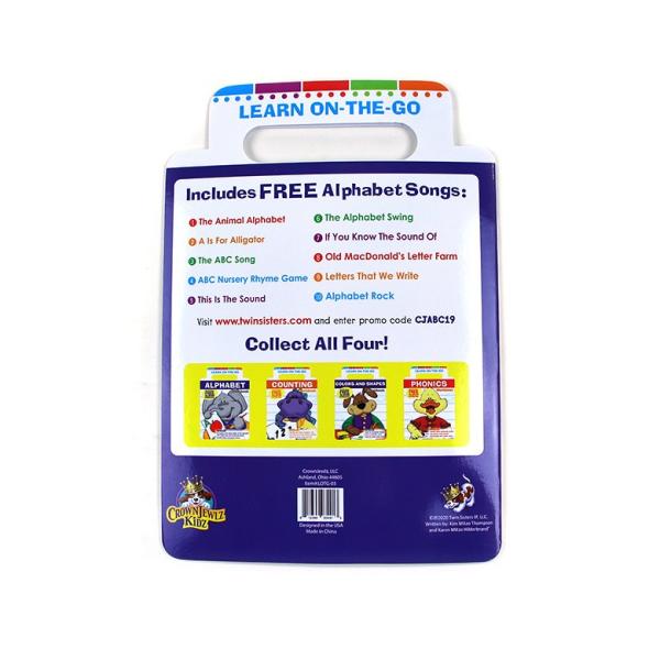 Cute Elephant Cover Children's Alphabet Learning Book Printing, Children's Purse Book Custom Printing