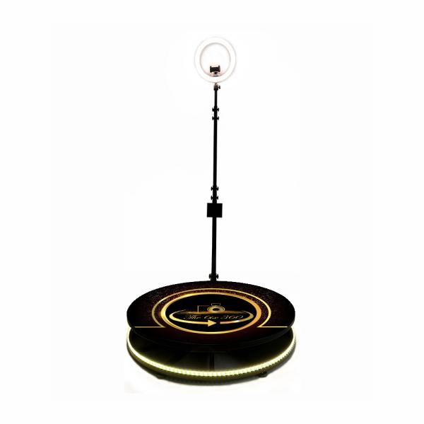 Wireless 360 Video Photo Booth Selfie Platform Portable Automatic Rotating