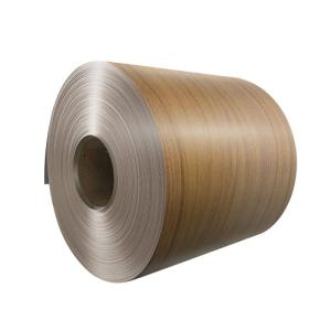 3003 Alloy Patterned Aluminium Sheet Wood Grain Surface PVDF Coating