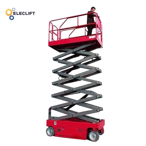 Hydraulic Drive System Self Propelled Scissor Lifting Platform 1000Lbs