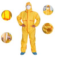 OEM Type 3 4 Chemical Resistant Disposable Coveralls Water Resistant