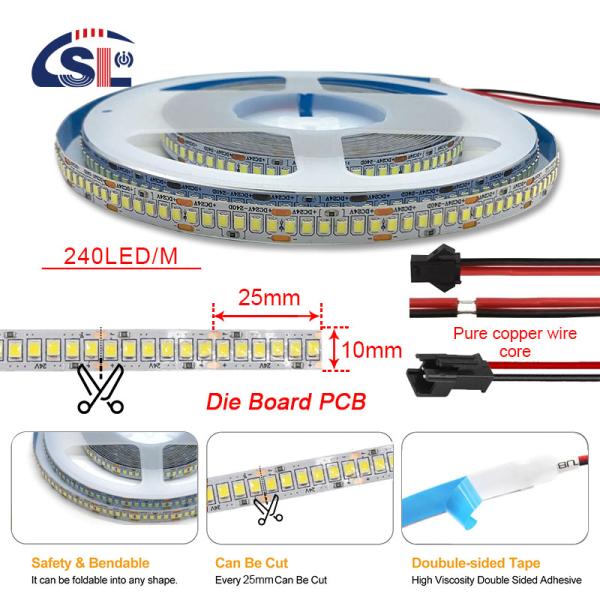 Onsite Metering Lighting Solutions 12V 24V 120LED 240LED 2835 SMD LED Strips Cuttable