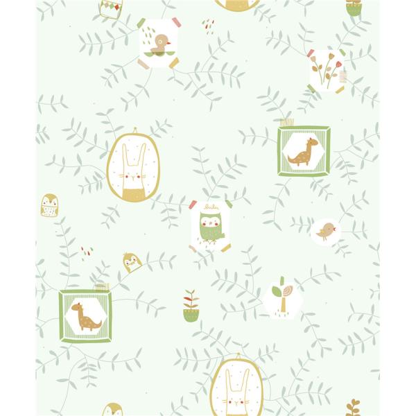 Custom Peelable Childrens Flower Wallpaper Decoration For Bedroom Wall