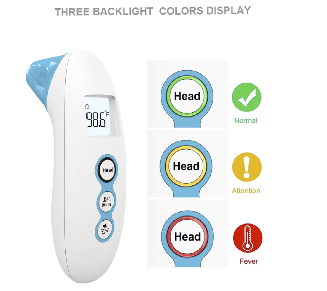 Class II Infrared Medical Non Contact Thermometer With LCD Display And Data Storage 35 Groups