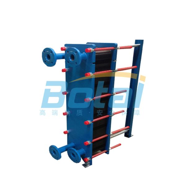 Removable plate heat exchanger with high heat transfer coefficient
