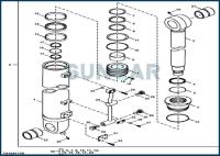 Kit de joint de cylindre de dispositif d'enlèvement de contrepoids de JOHN DEERE FXB00001834