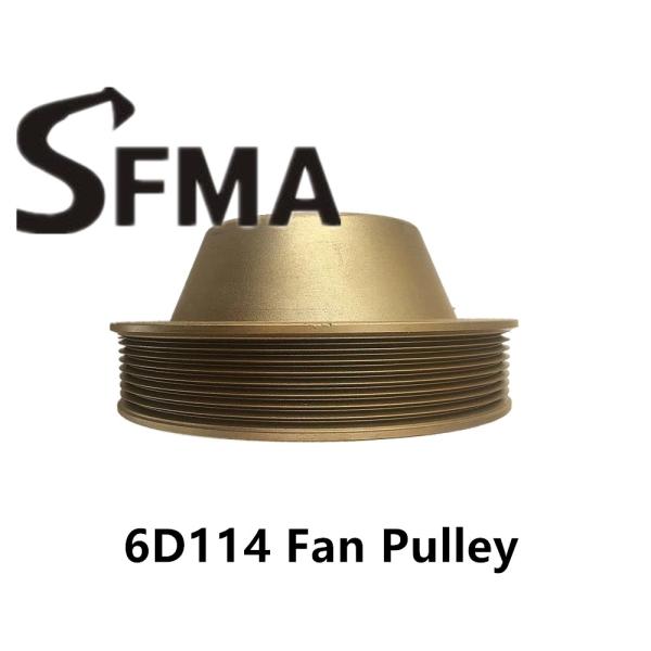 Excavator Pump 8 Groove OD180  6D114 Engine Fan Pulley