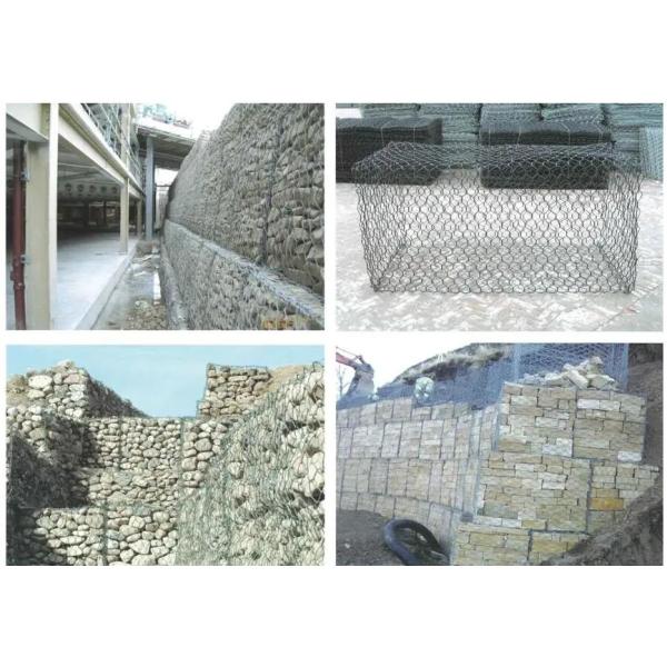 2 x 1 x 1 mètres ont soudé des paniers de Gabion ont galvanisé hexagonal