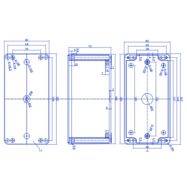 160x80x55mm project box waterproof plastic enclosure electronics housing
