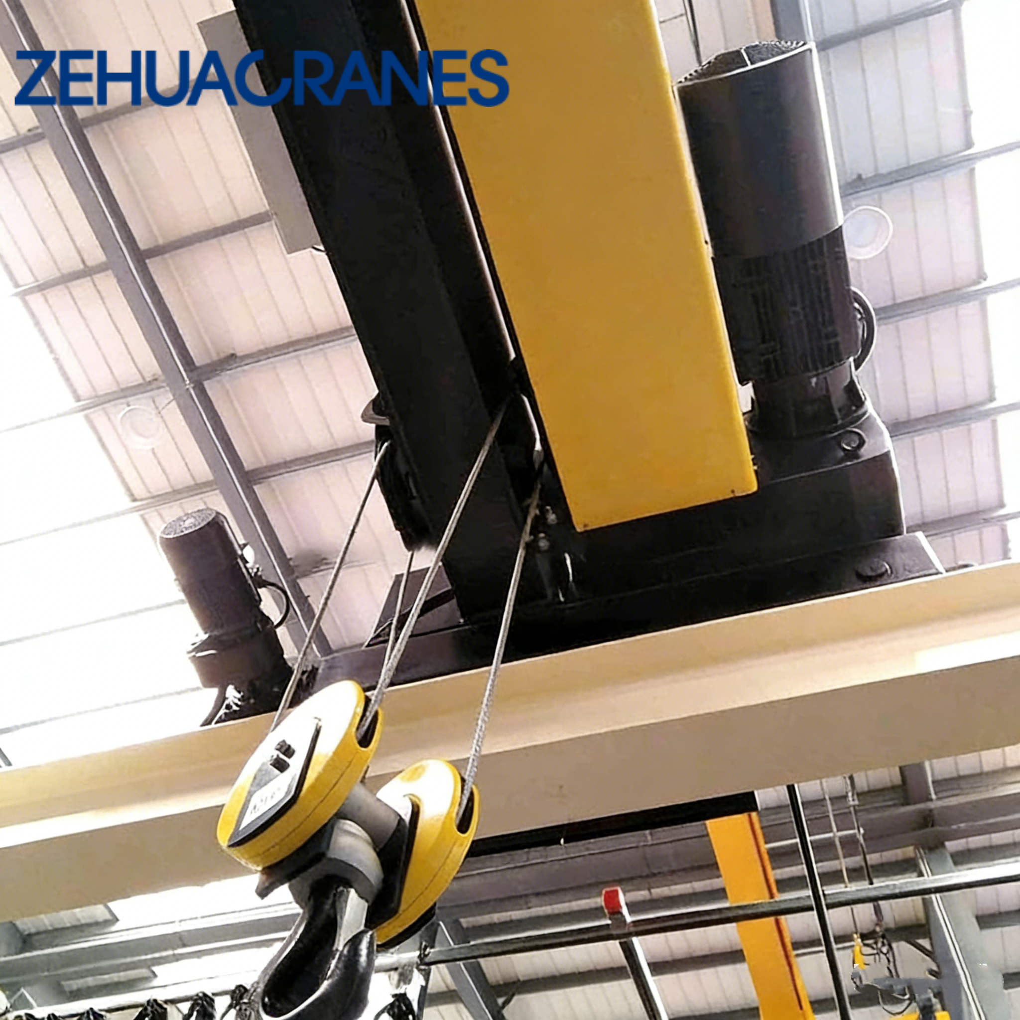 Zehua New High Quality European High Speed Electric Wire Rope Hoist 5ton 50 Ton Metal G80 Chain Retail Use