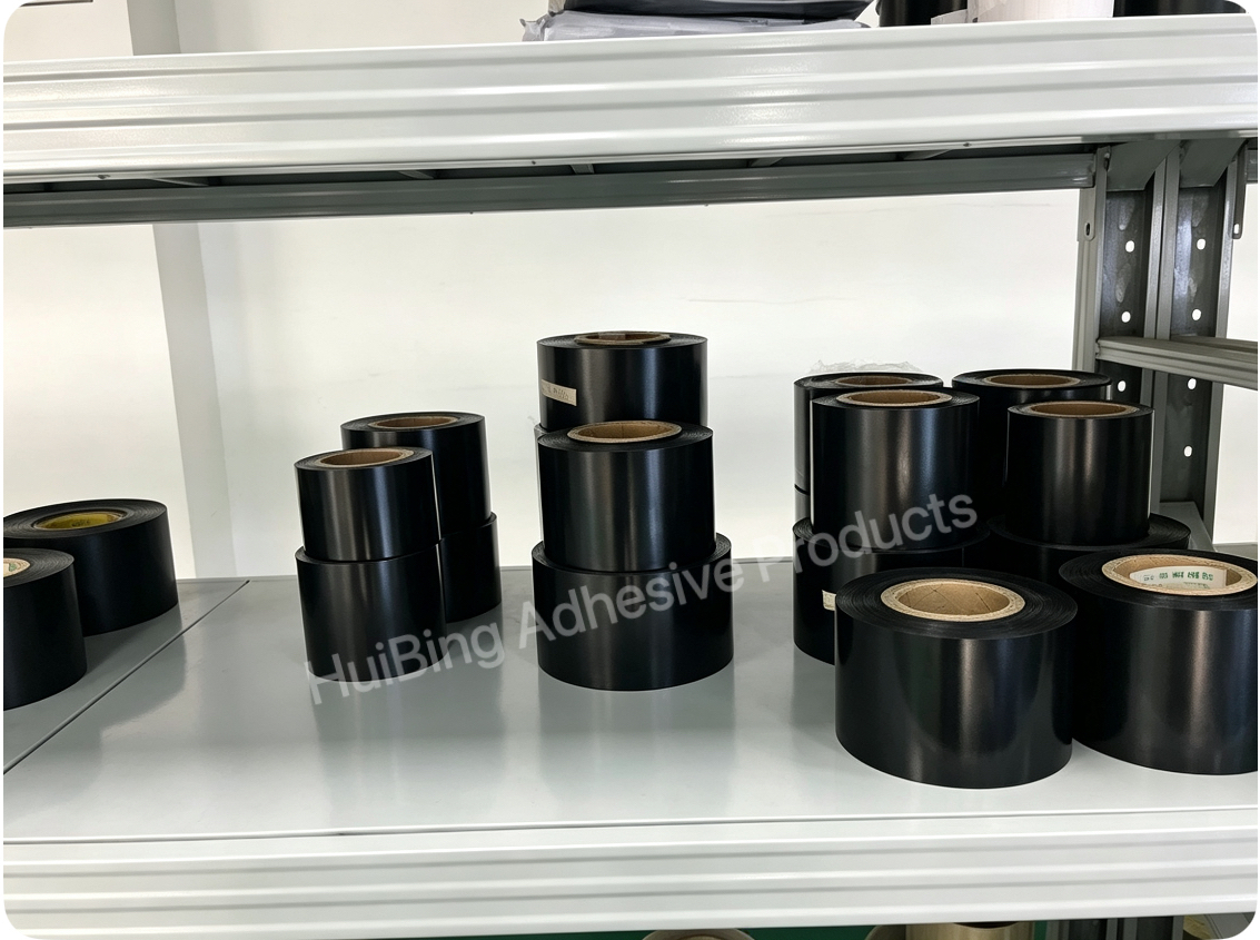 Matte Black Irregular Shape Mylar Polyester Film 0.3mm Silicone Coated Fabric
