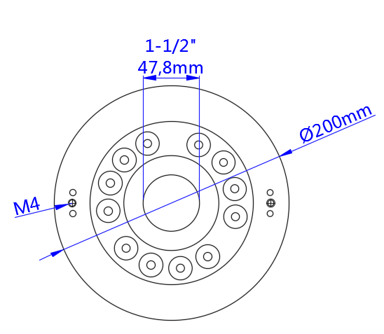Теплые или крутые белые света кольца СИД 316SS Dimmable 28W подводные для фонтанов