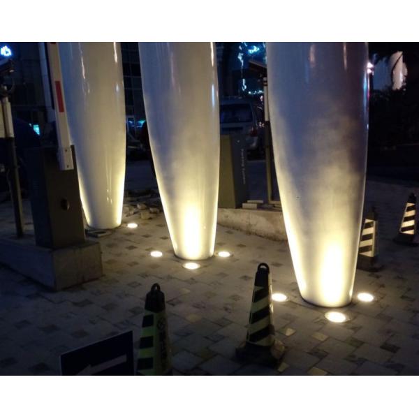 12v 220Vdc 3000k 6000k 3w Waterproof IP67 LED Underground Light , Inground Light