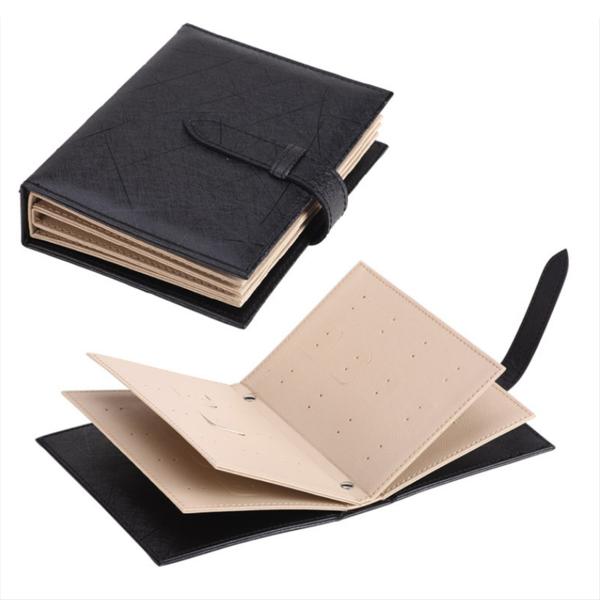 Earrings Holder Book Fancy Jewelry Box Foldable For Earrings Storage