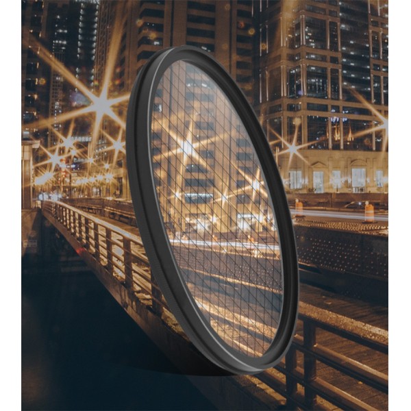 Customizable Sizes Starburst Camera Filter 37mm - 82mm Optical Glass Filter For DSLR Cameras