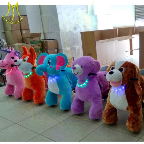 Hansel train rides for kids and plush ride on toy unicorn from china with amusement park animal ride for mall business
